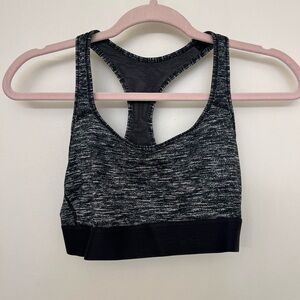 Charcoal Heather Sports Bra